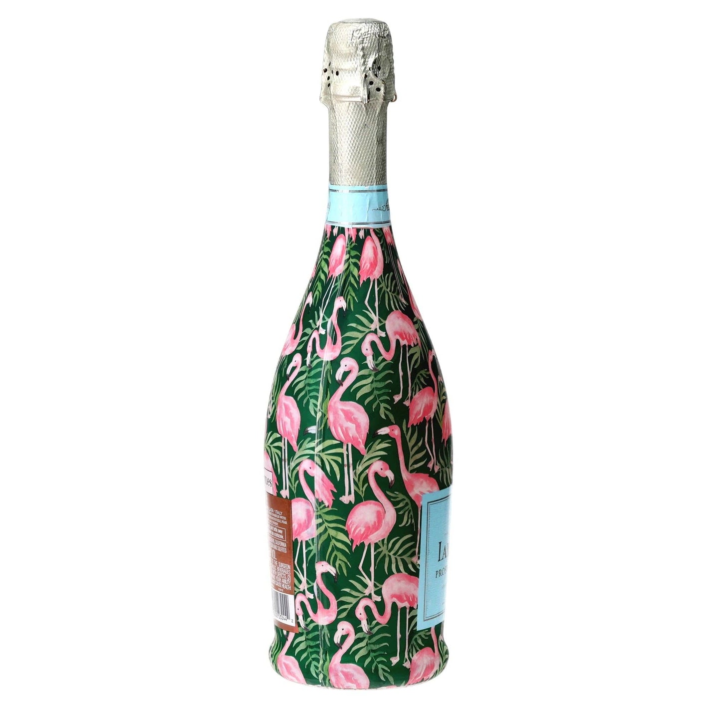Palm Flamingo Club Prosecco Bottle Wrap