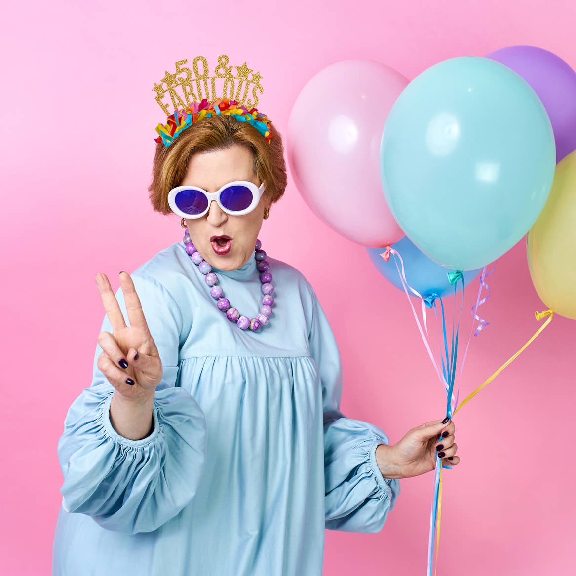 Milestone Birthday Party Headband for Adult: 50 & Fabulous