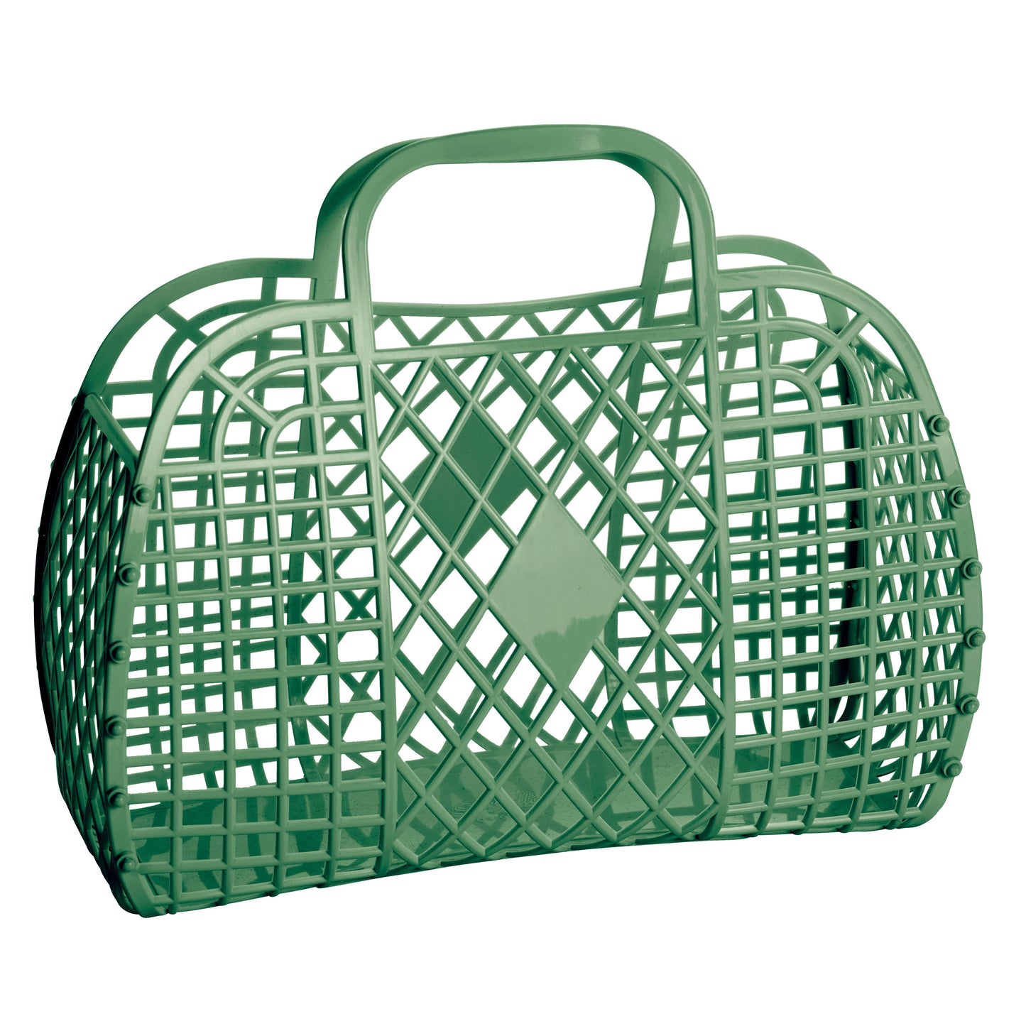 Retro Basket Jelly Bag - Large: Seafoam