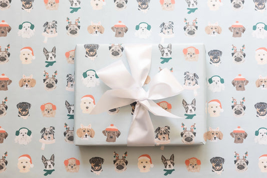 Holiday Dogs Wrapping Paper Roll