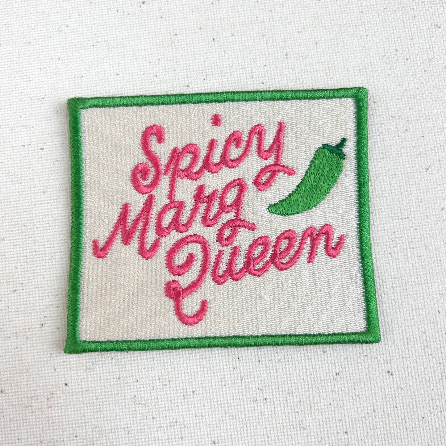 Spicy Marg Queen Embroidered Iron On Patch