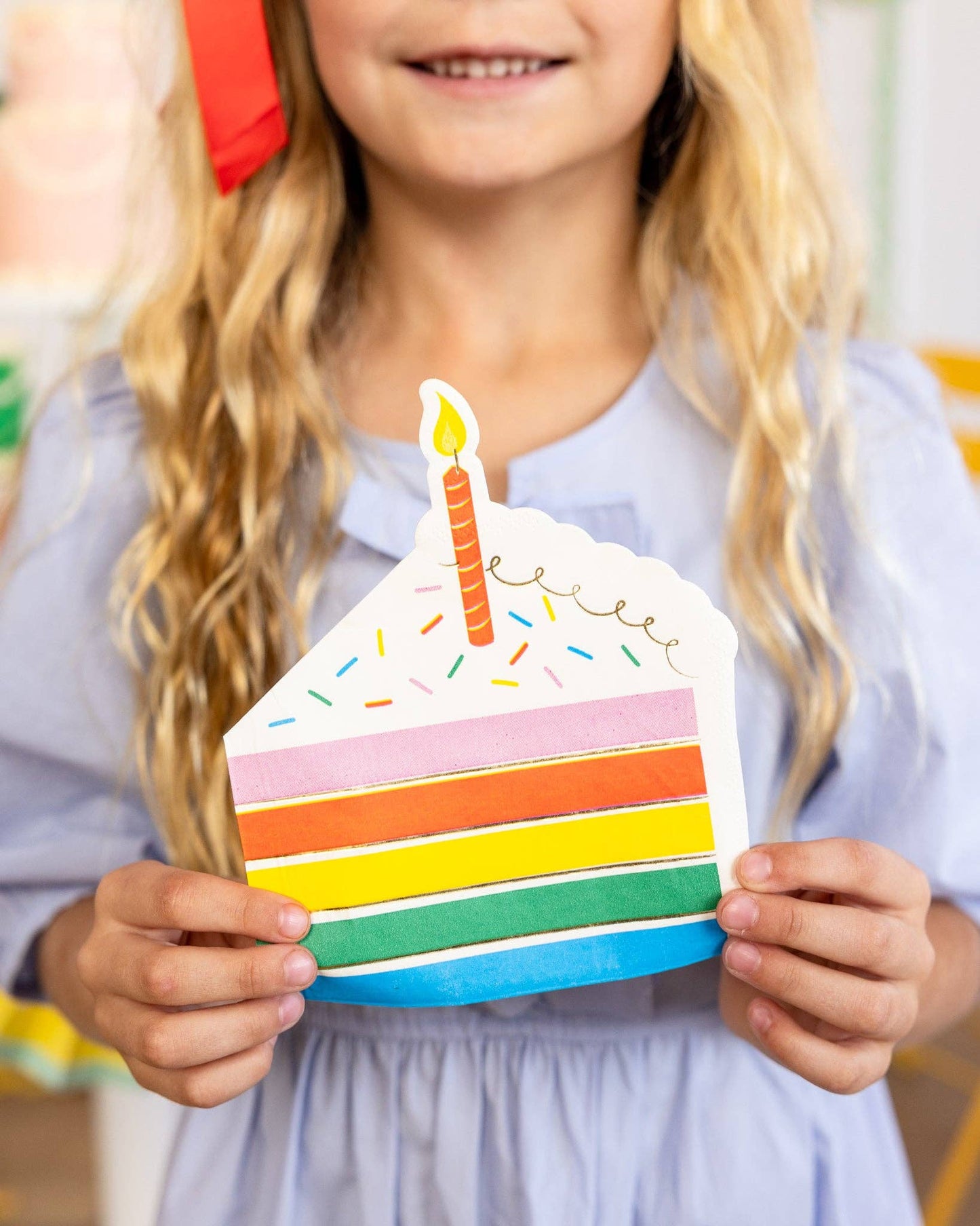 HBD1137 - Cake Shaped Dinner Napkin