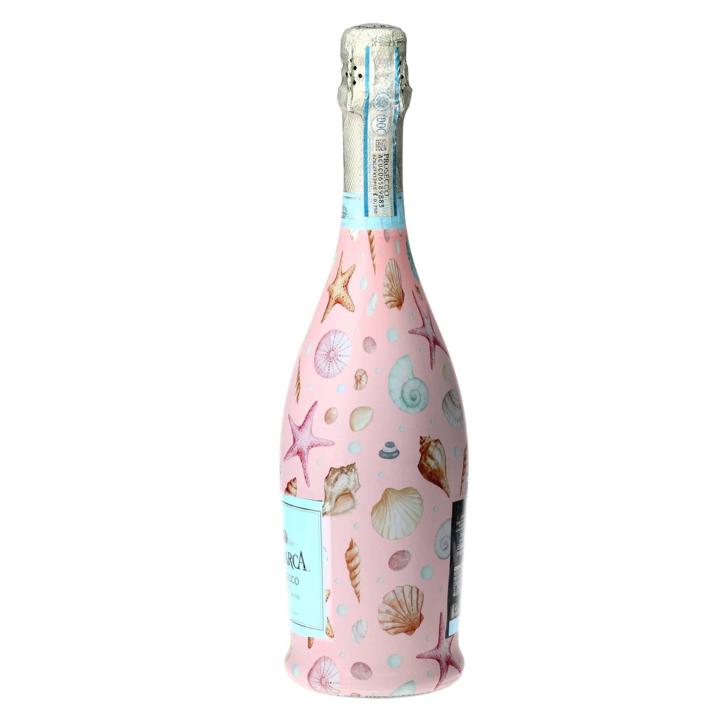 Pink Seashells Prosecco Bottle Wrap