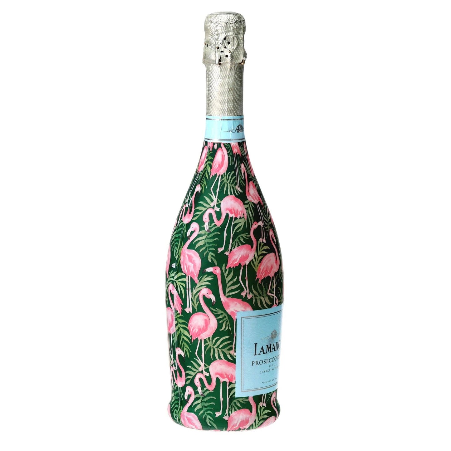 Palm Flamingo Club Prosecco Bottle Wrap