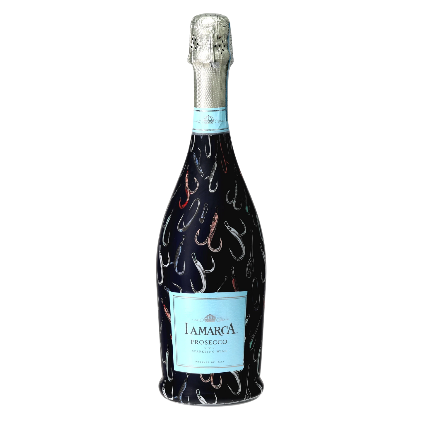 Fishing Hooks Prosecco Bottle Wrap