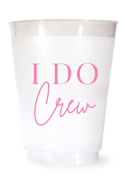 I Do Crew Cups Plastic Bachelorette Cups Wedding