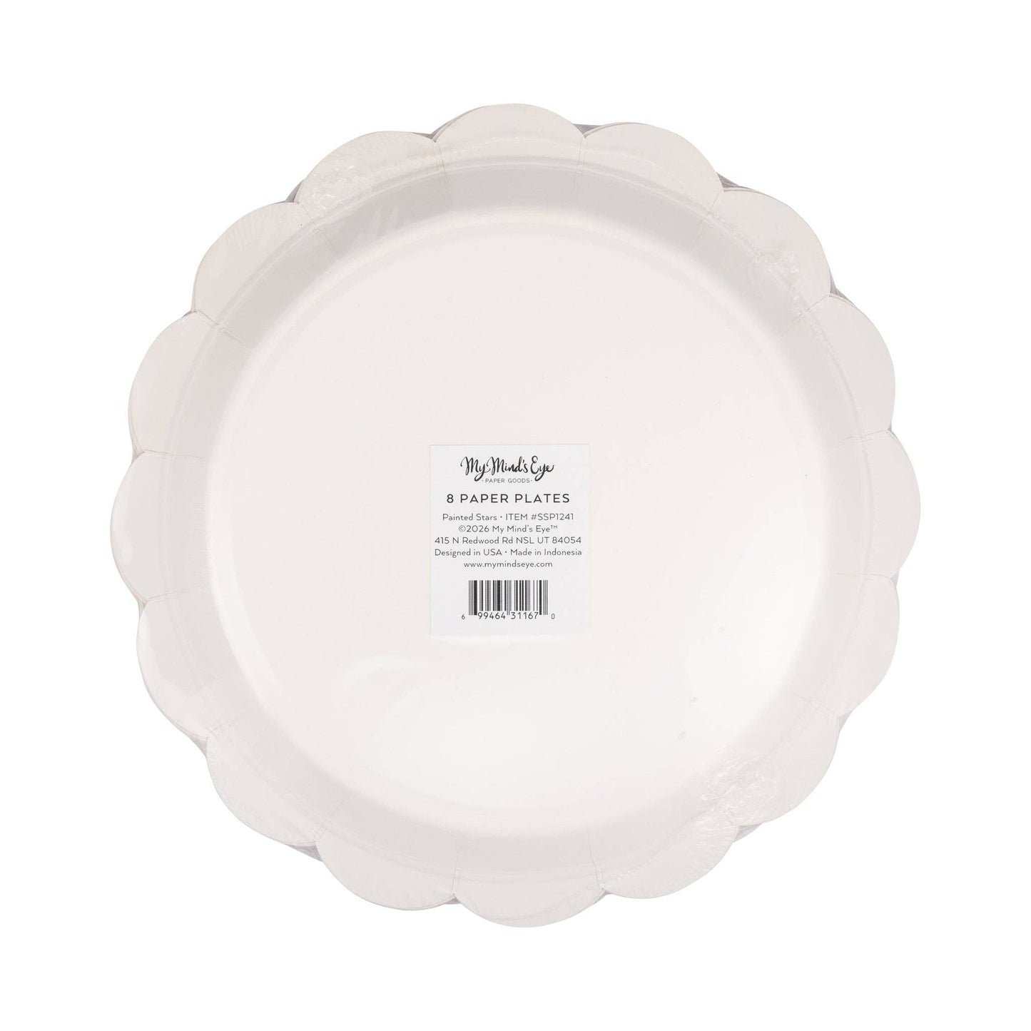 SSP1241 - Blue Stars Paper Plate - 9"