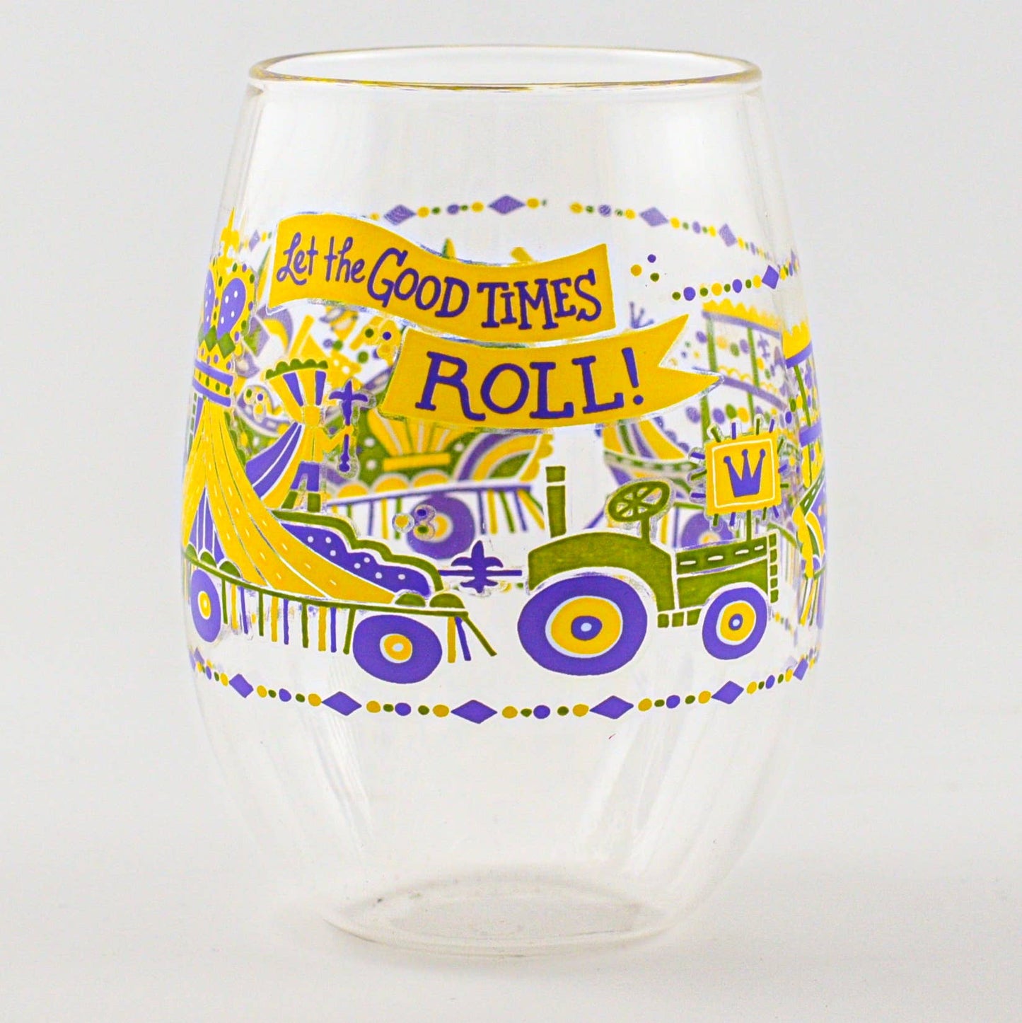 Stemless Wine Glass - Let the Good Times Roll