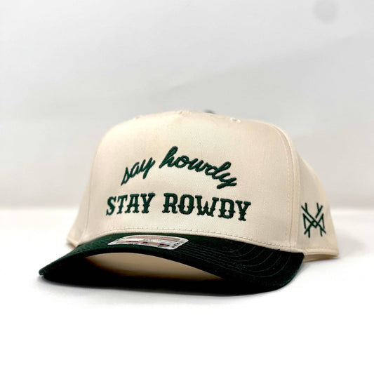 MHC Say Howdy Stay Rowdy: Natural/Green Otto