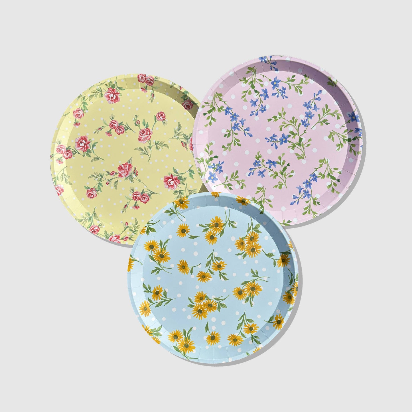 Ditsy Floral Large Plates (10 Per Pack)