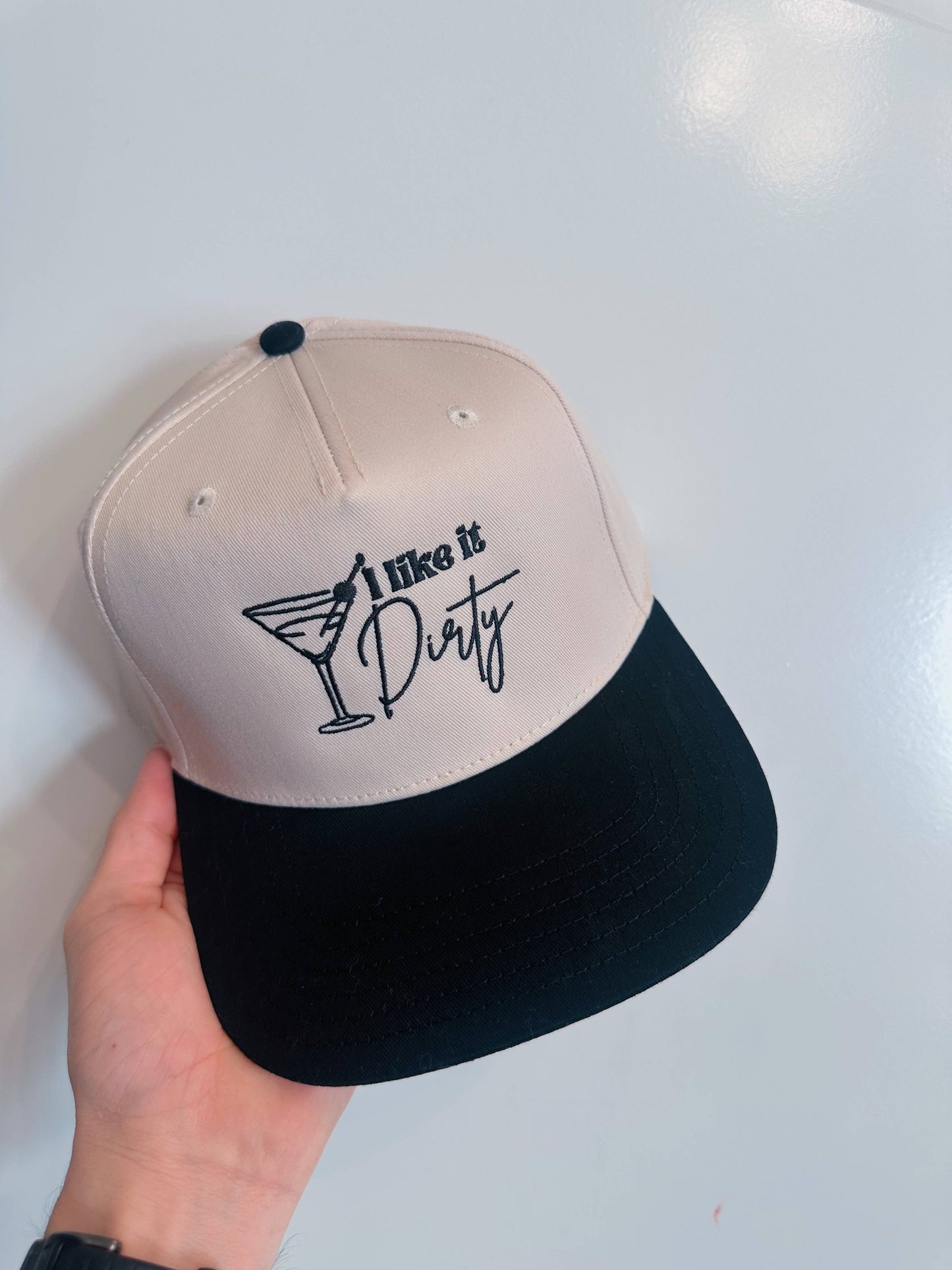 I Like It Dirty-Martini Trucker Hat-Embroidery