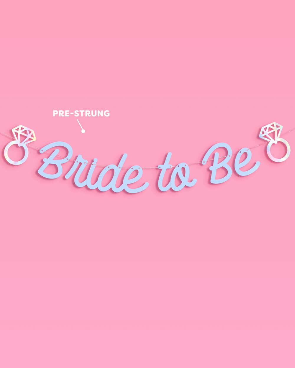 Bride to Be Banner | Blue Bridal Bachelorette Decor