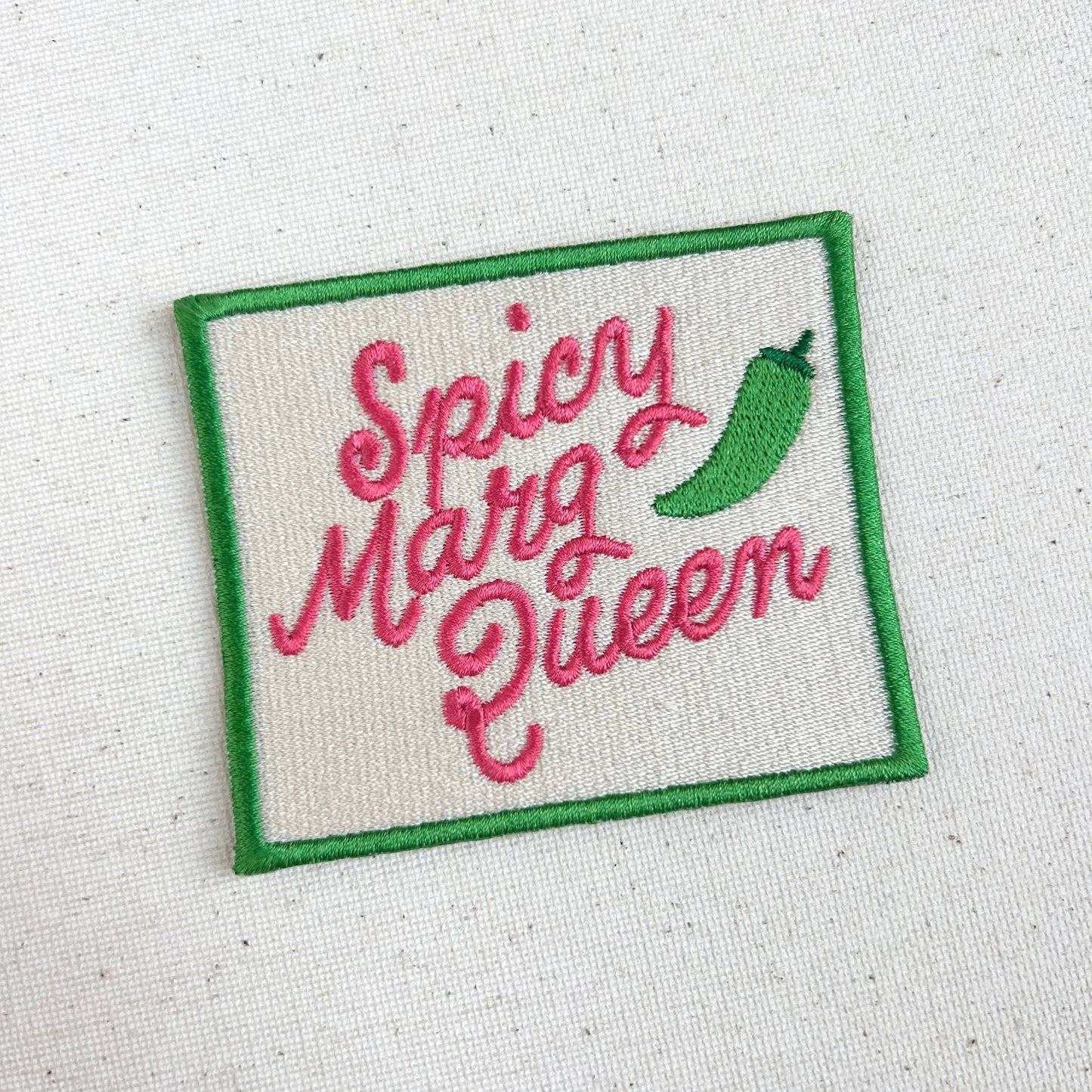 Spicy Marg Queen Embroidered Iron On Patch