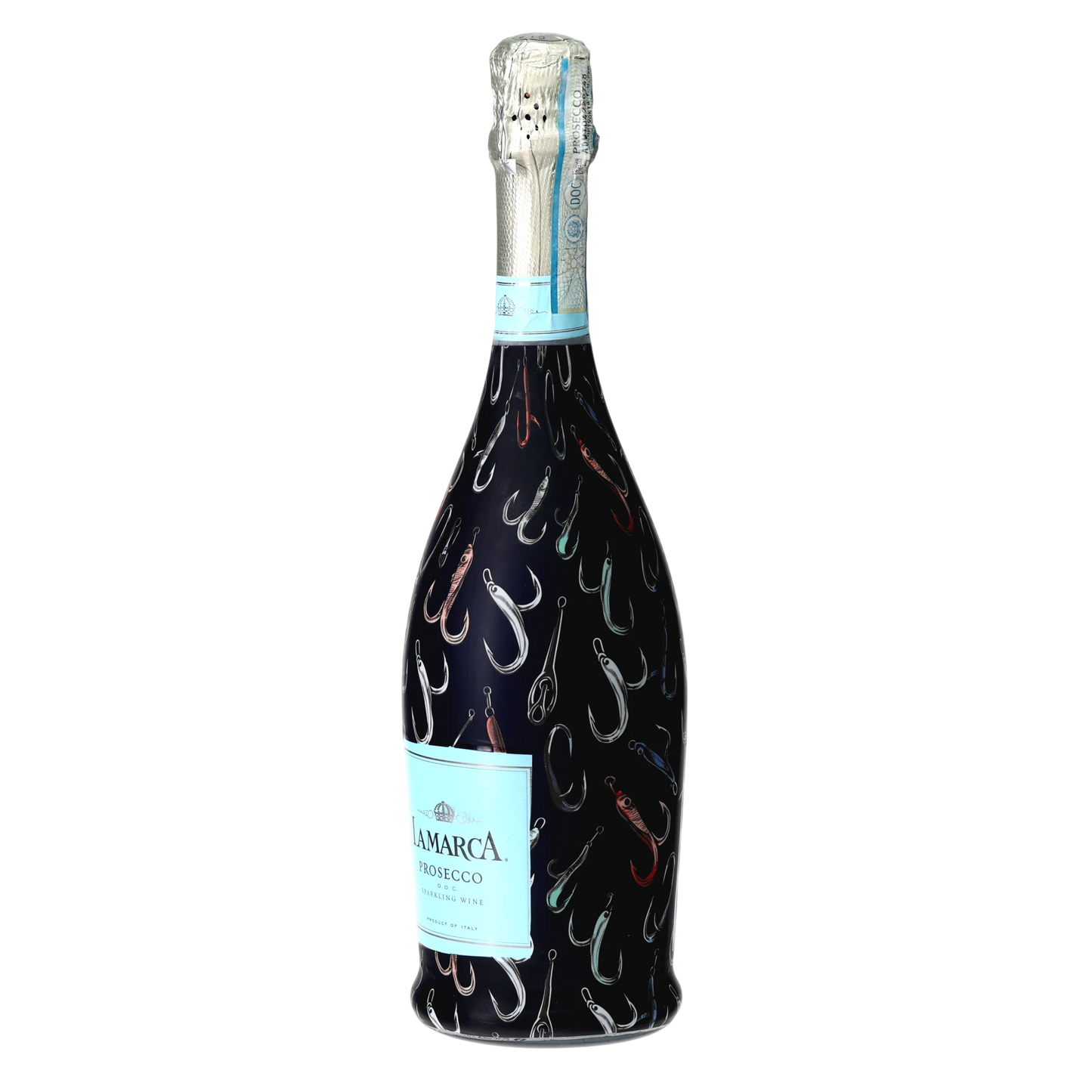 Fishing Hooks Prosecco Bottle Wrap