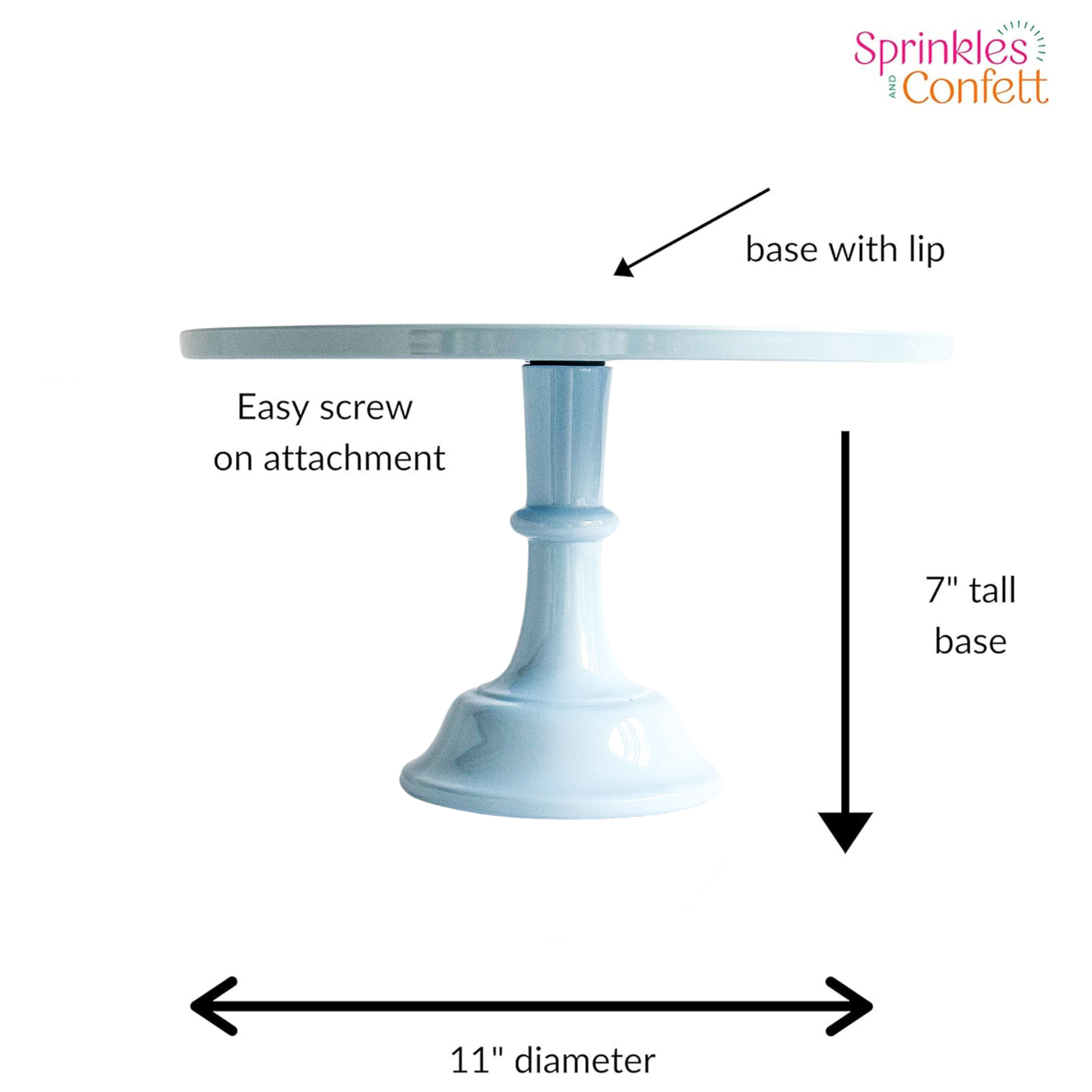 Pale Blue Pedestal Cake Stand | Cupcake Display