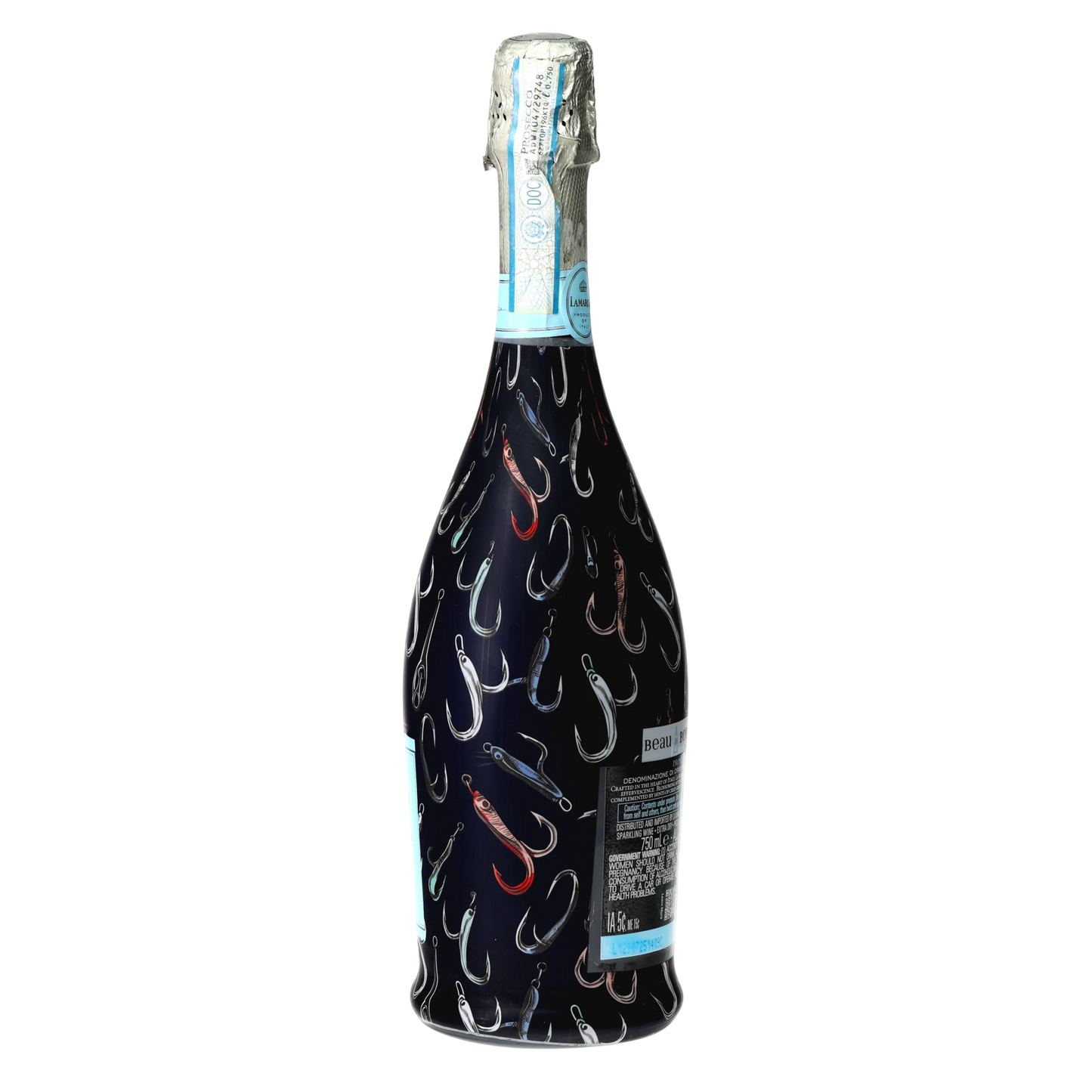 Fishing Hooks Prosecco Bottle Wrap