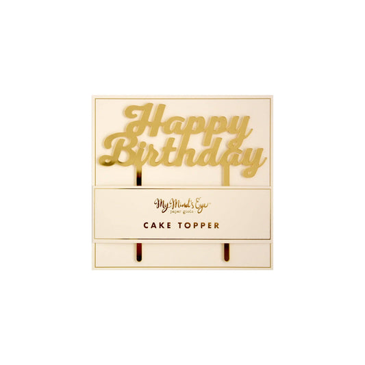 PGB430- Basic Happy Birthday Cake Topper