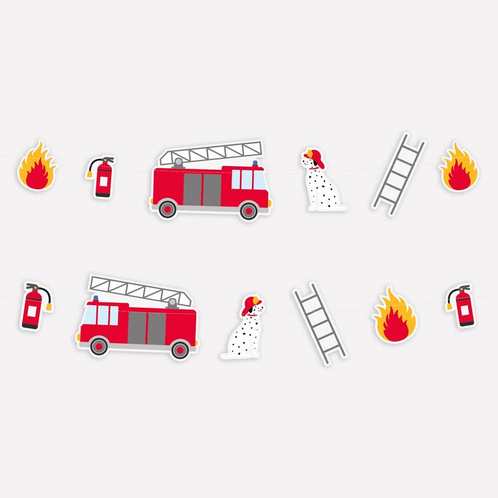 Firefighter paper garland