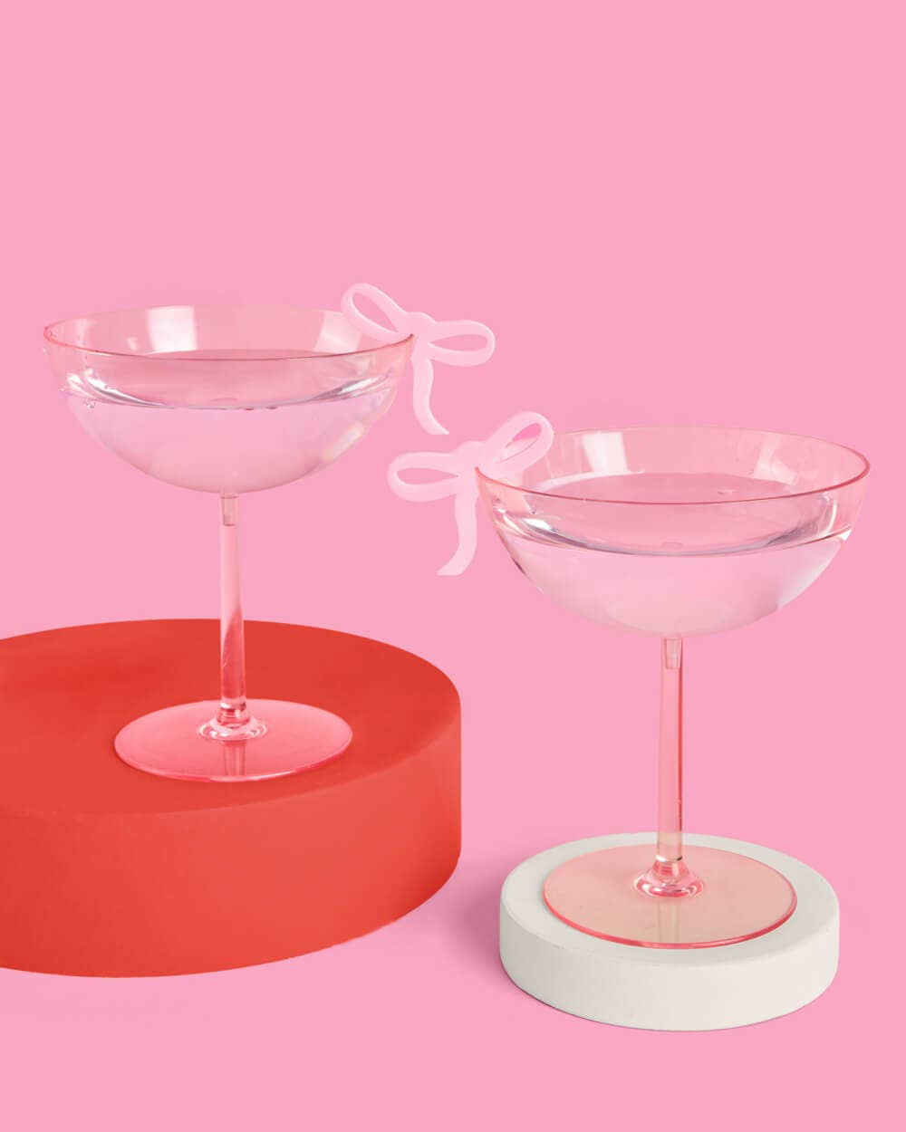 Pink Bow Drink Markers – 8 Count | Bachelorette Party