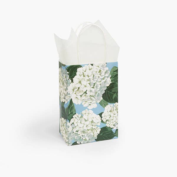Hydrangea Blossoms Paper Retail Gift Bag 16x6x12"