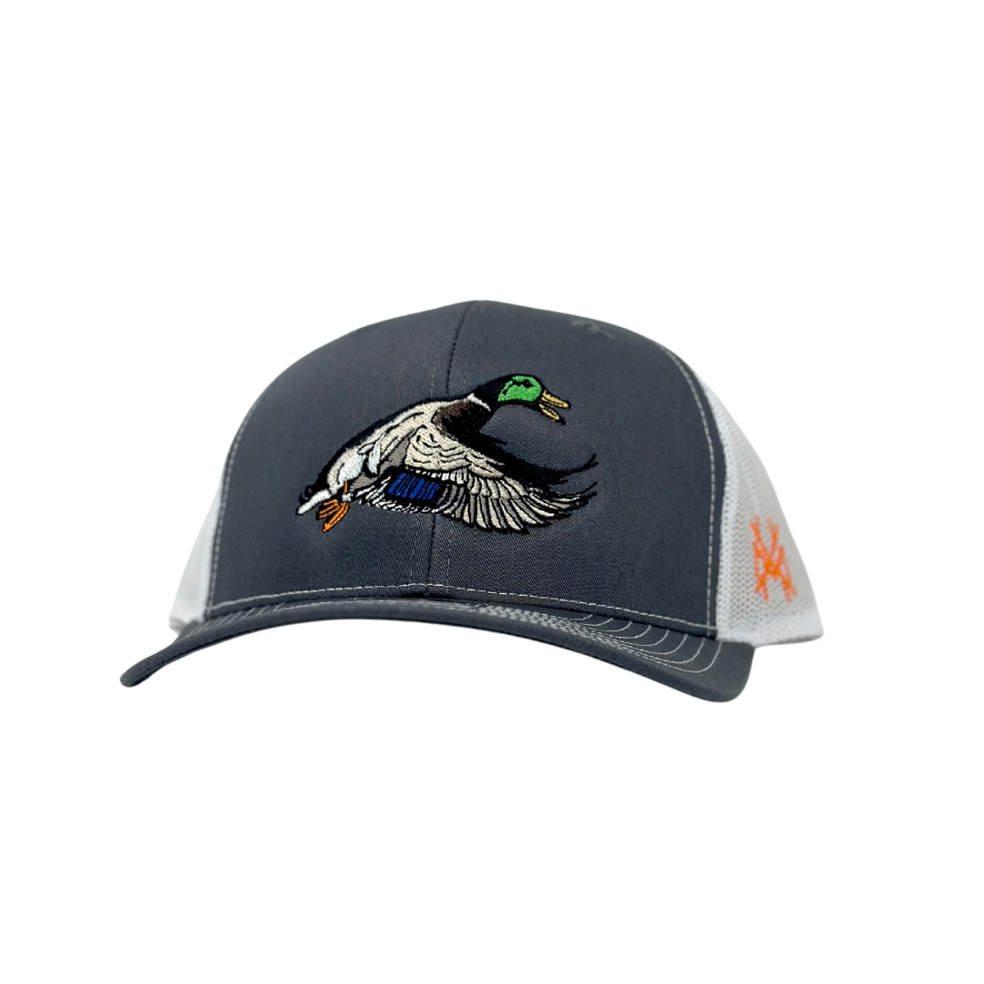 Mallard Trucker Hat: Retro Dark Green/ Natural
