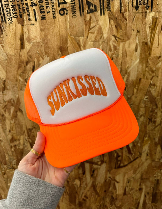 Sunkissed Trucker Hat: Embroidery 
