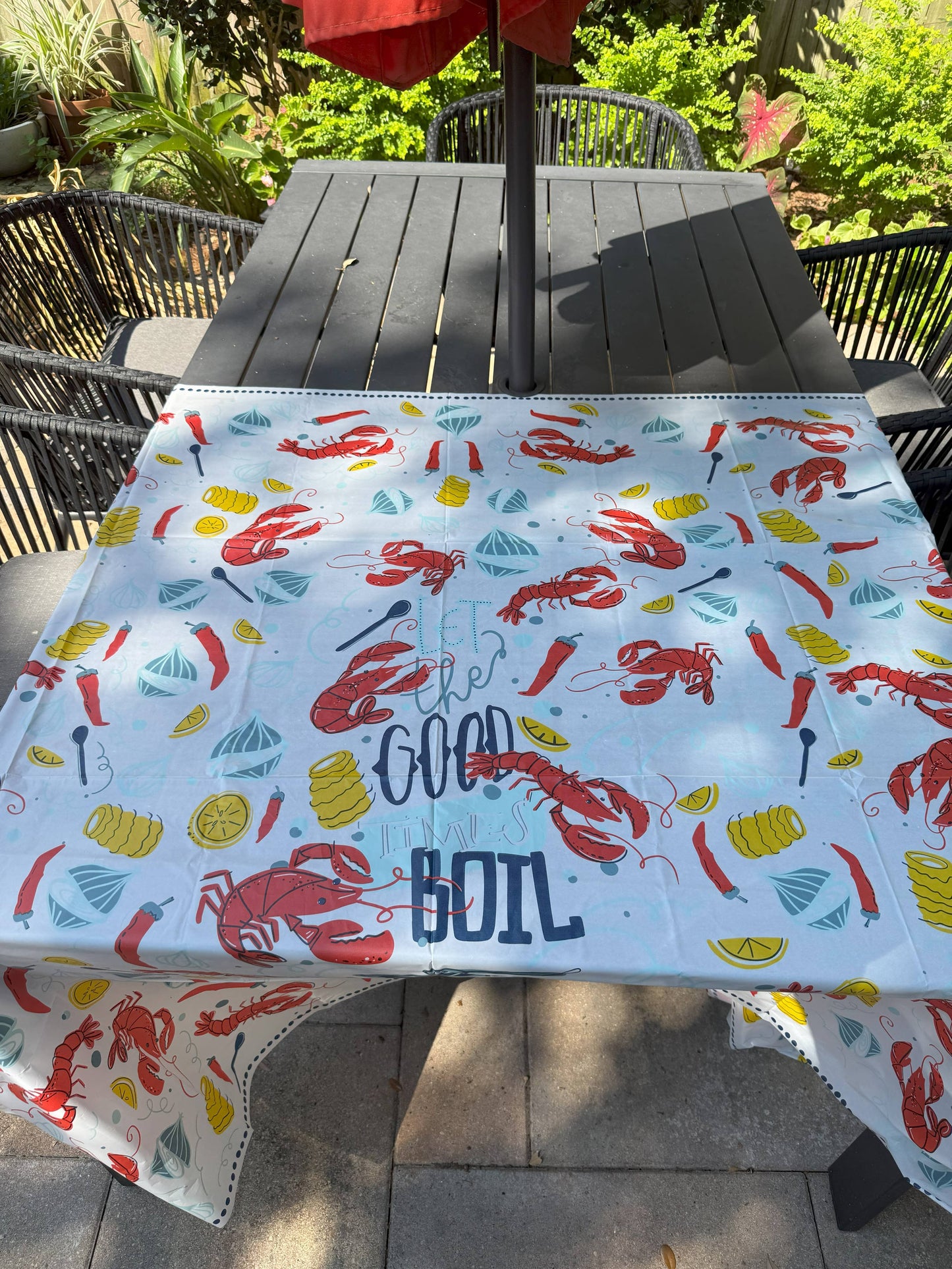 Disposable Tablecloth - Let the Good Times Boil