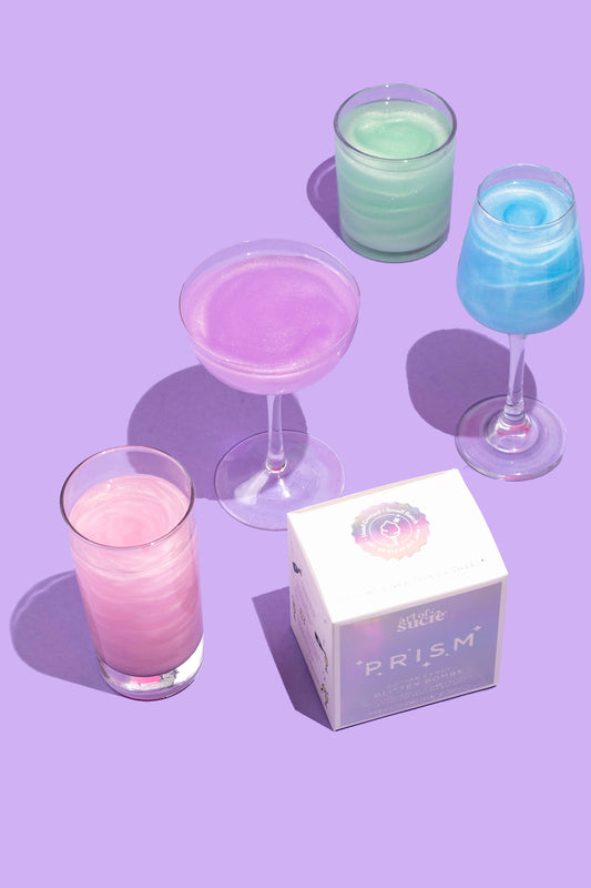 Prism Cotton Candy Drink Glitter Bombs