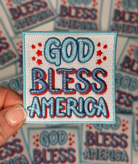 God Bless America patch, Patriotic patches, trump, USA