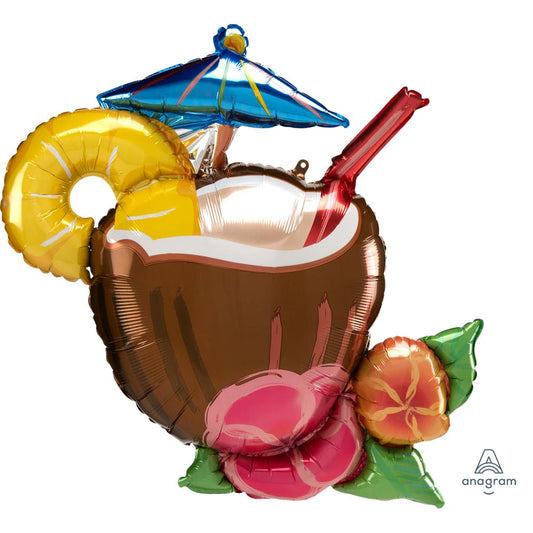 30 Inch Coconut Pina Colada Foil Balloon