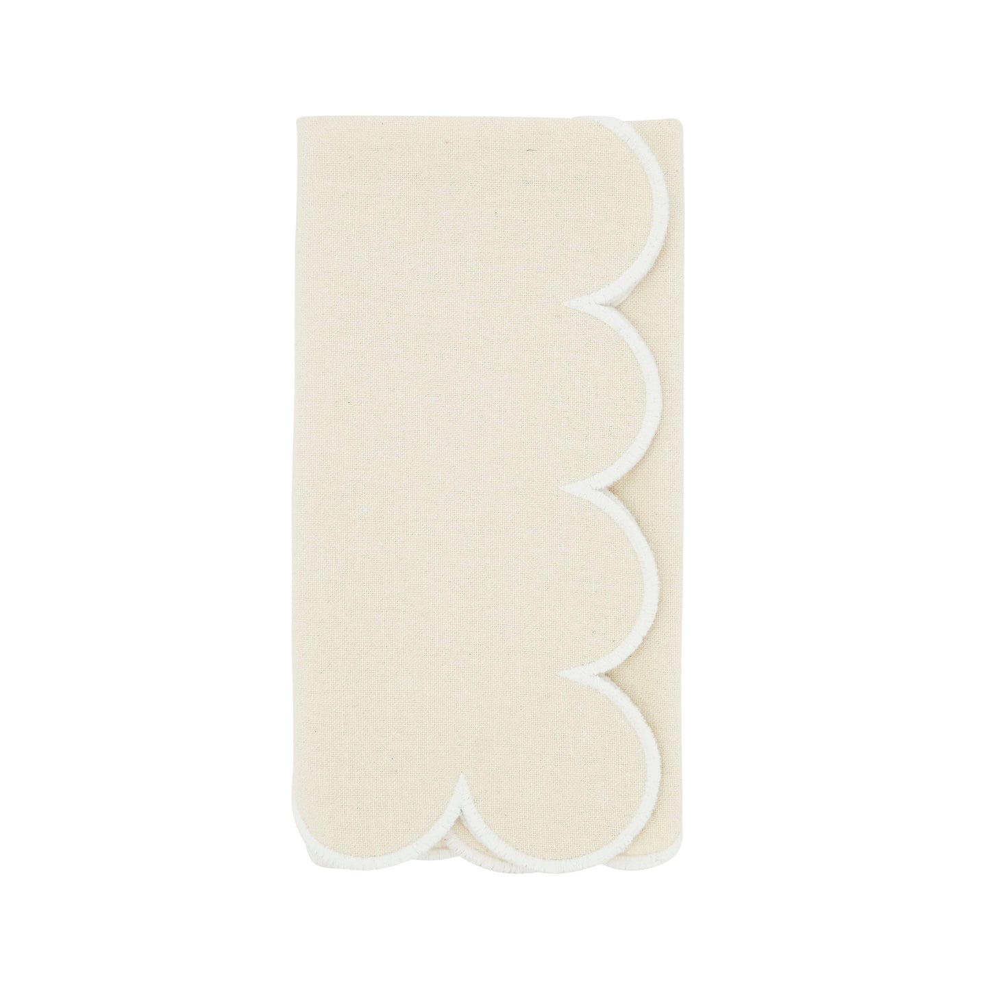 Scalloped Hem Napkin: Periwinkle Blue / 20"