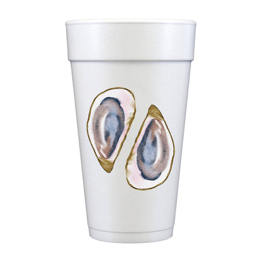 Oysters Full Color Foam Cups - Low Country