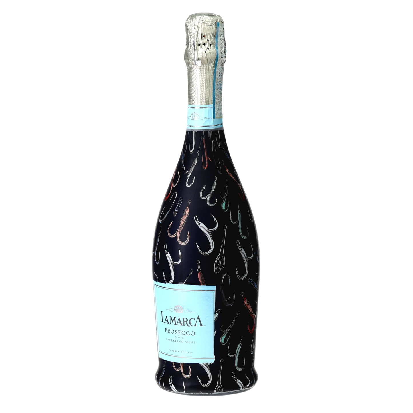 Fishing Hooks Prosecco Bottle Wrap