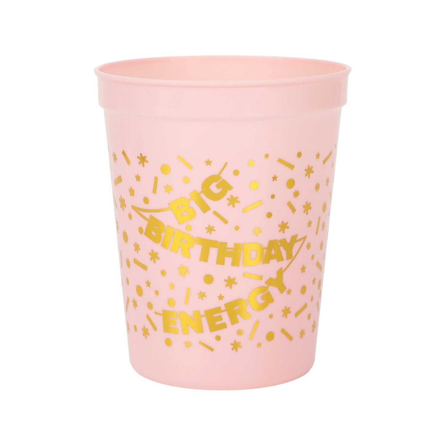 Big Birthday Energy Reusable Cups Set (8 ct)