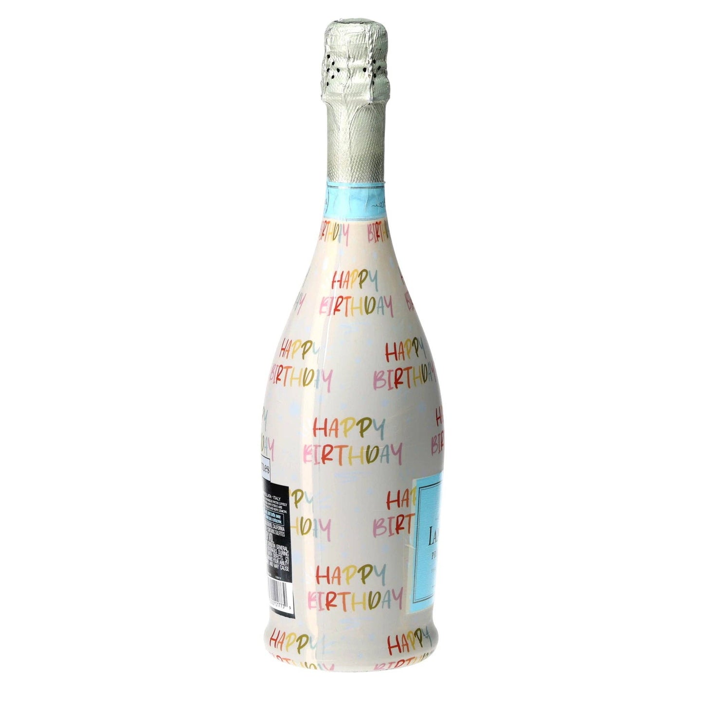 Birthday in Pastel Prosecco Bottle Wrap