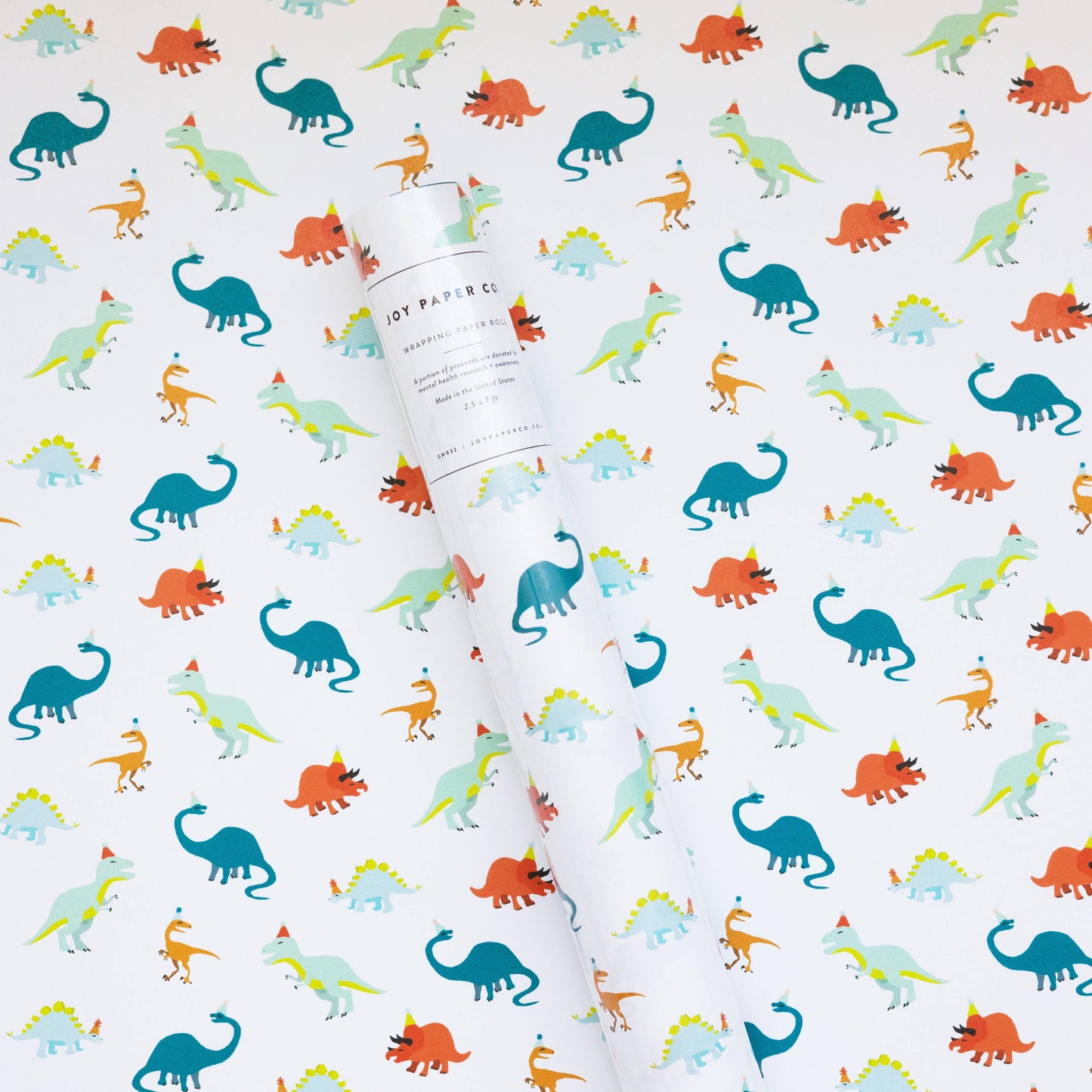 Party Dinosaurs Wrapping Paper Continuous Roll