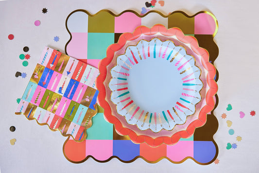 Birthday Wishes Dessert Plate Set