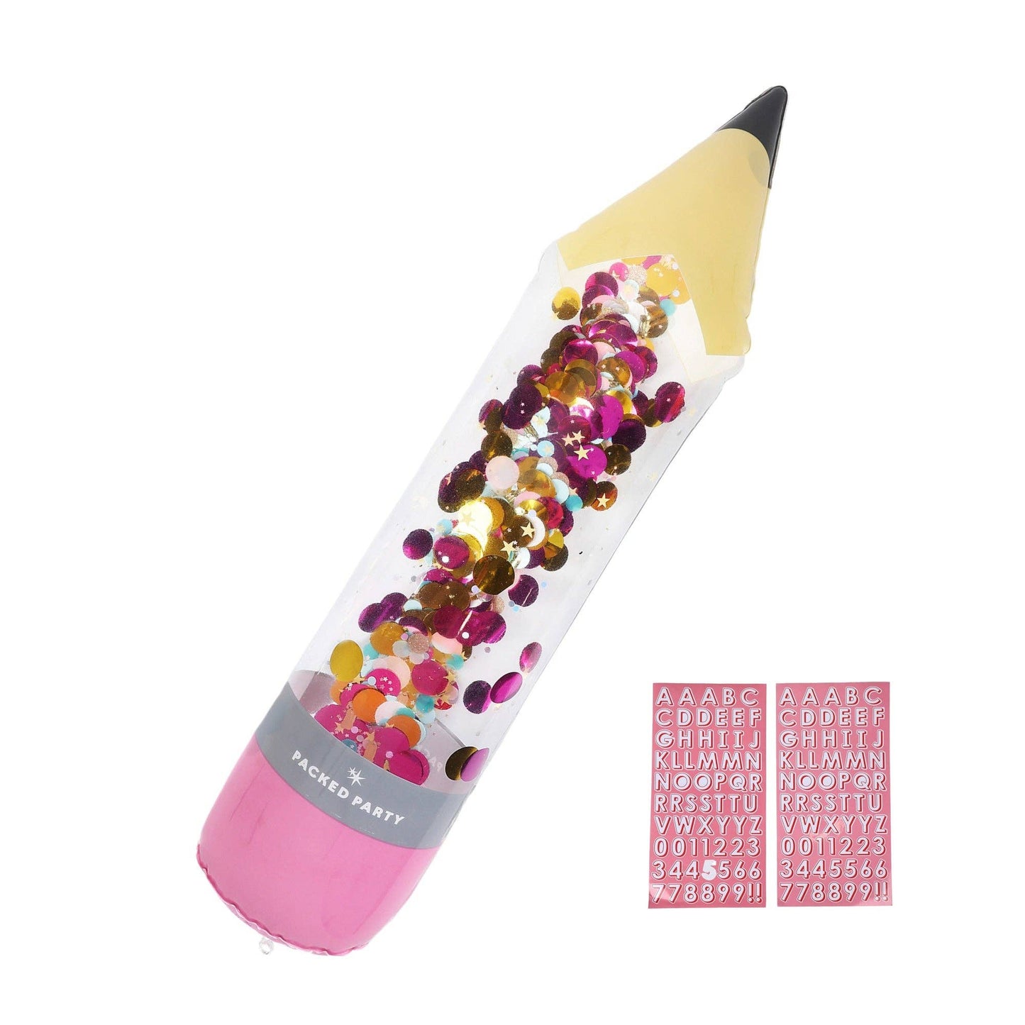 Pencil Me In Jumbo Inflatable Pencil and Sticker Kit