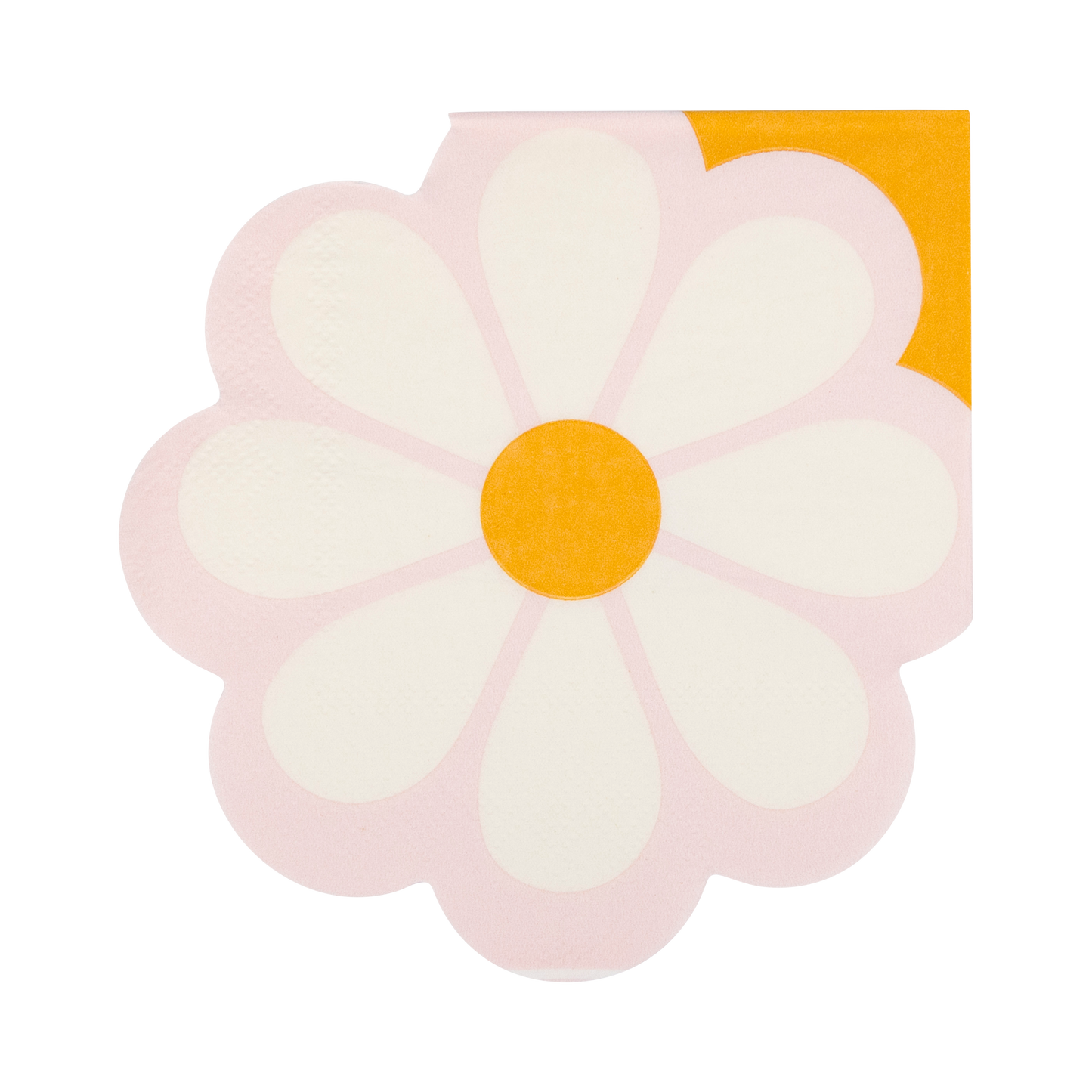 PLGOG37 - Disco Daisy Shaped Cocktail Napkin