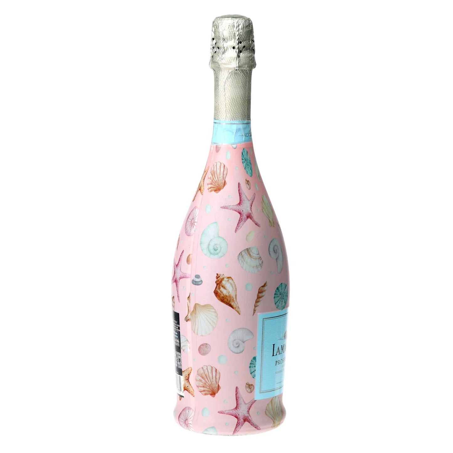 Pink Seashells Prosecco Bottle Wrap
