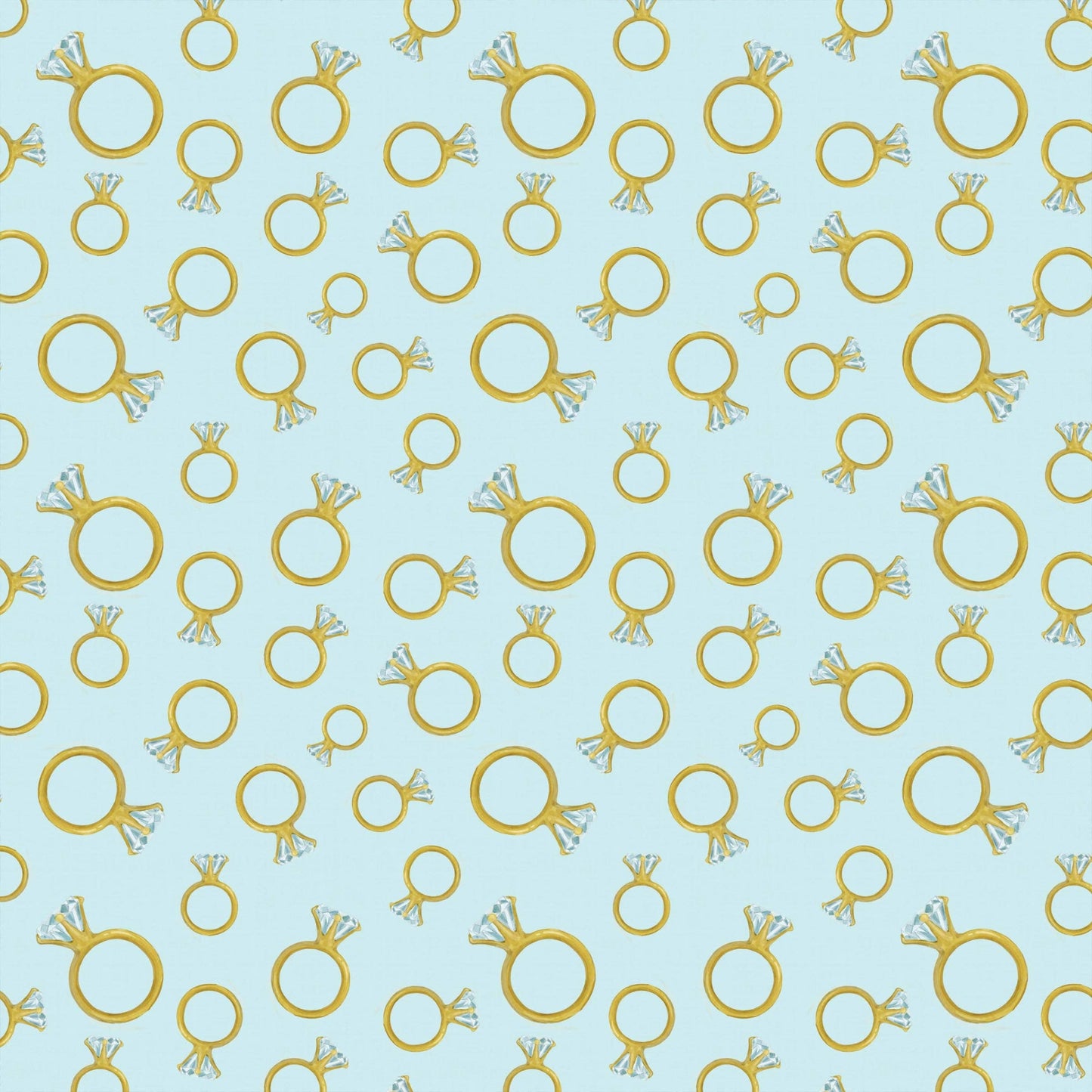 Blue Engagement Ring Champagne Bottle Wrap