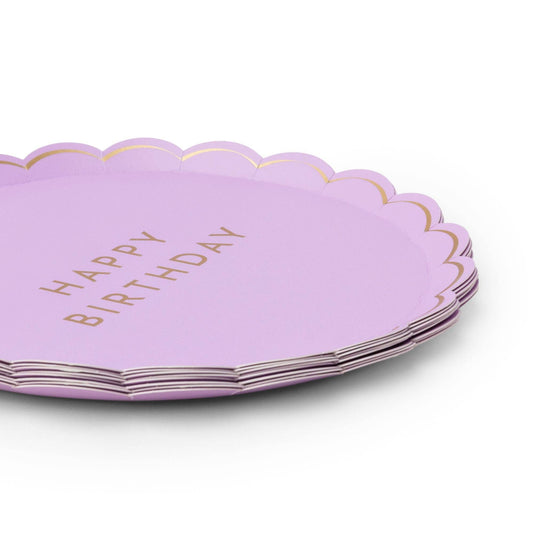 Le Lilac Signature Happy Birthday Small Plates (Set of 8)