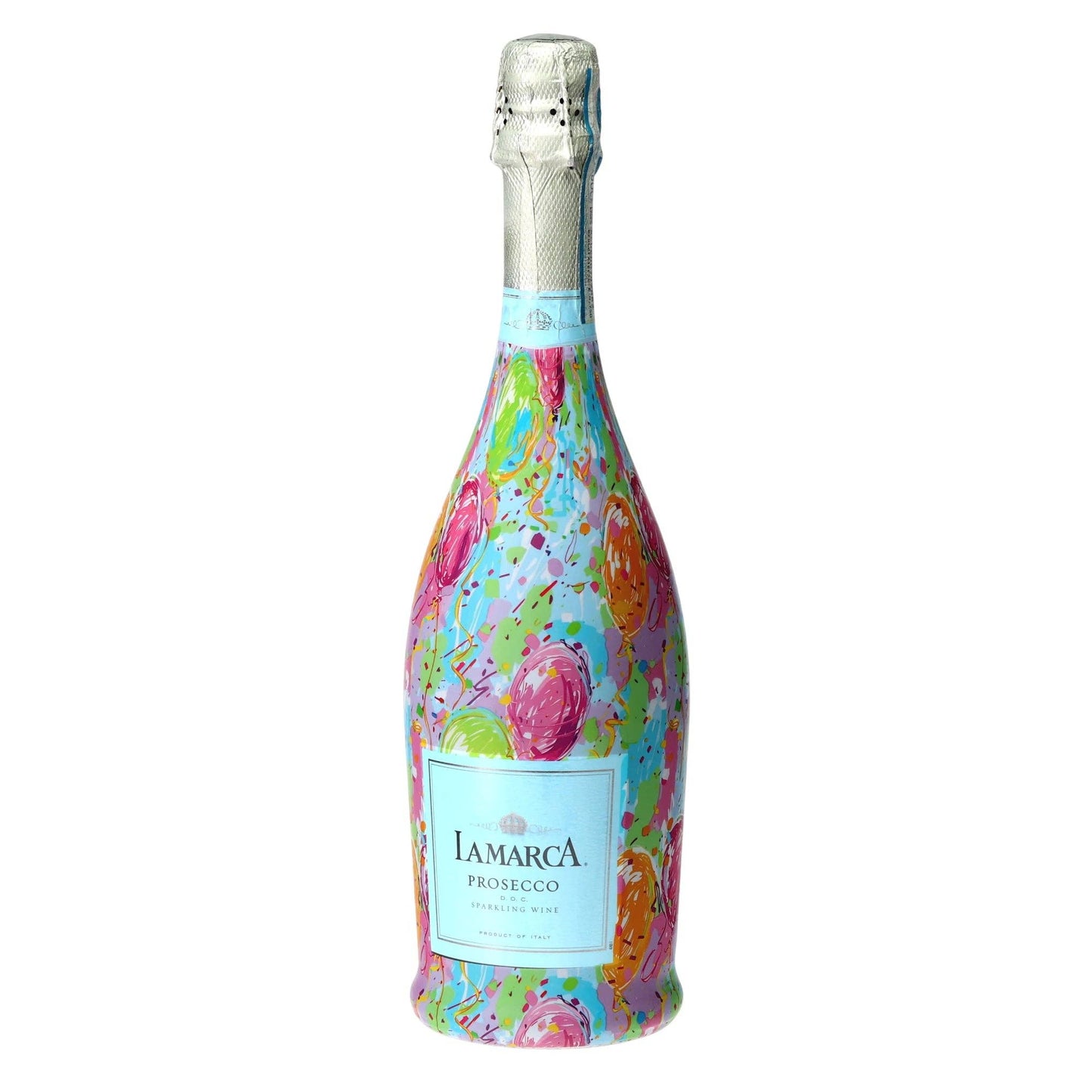Happy Birthday Balloons Prosecco Bottle Wrap