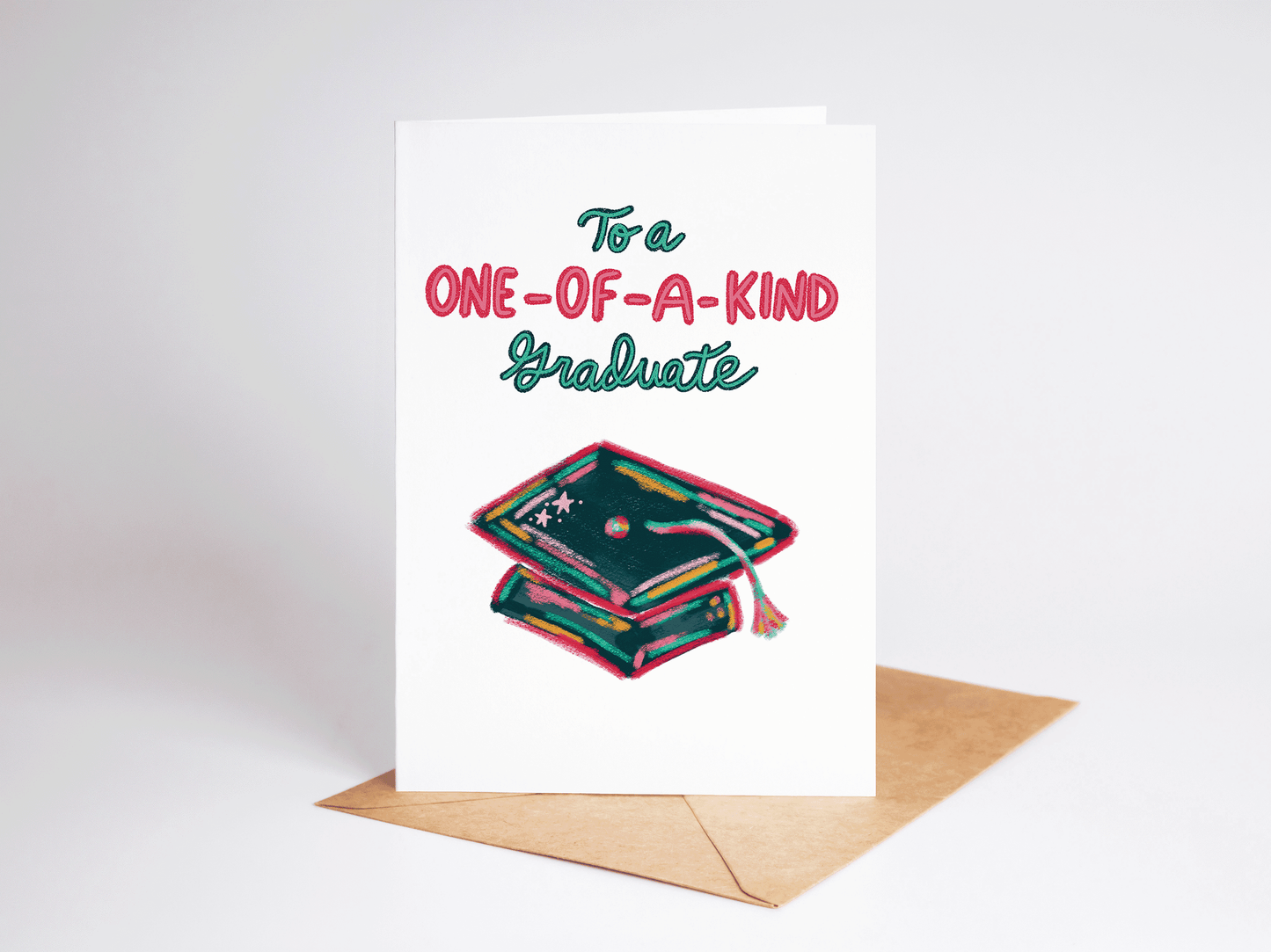 To A One-Of-A-Kind Graduate Graduation Cap Greeting Card