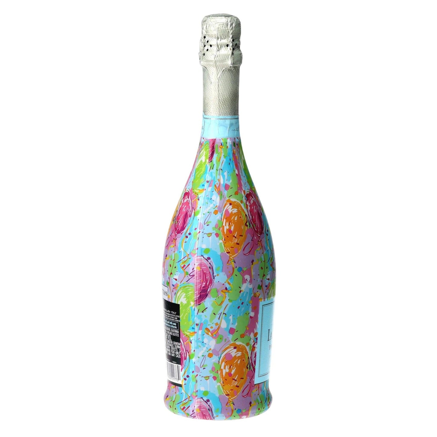 Happy Birthday Balloons Prosecco Bottle Wrap