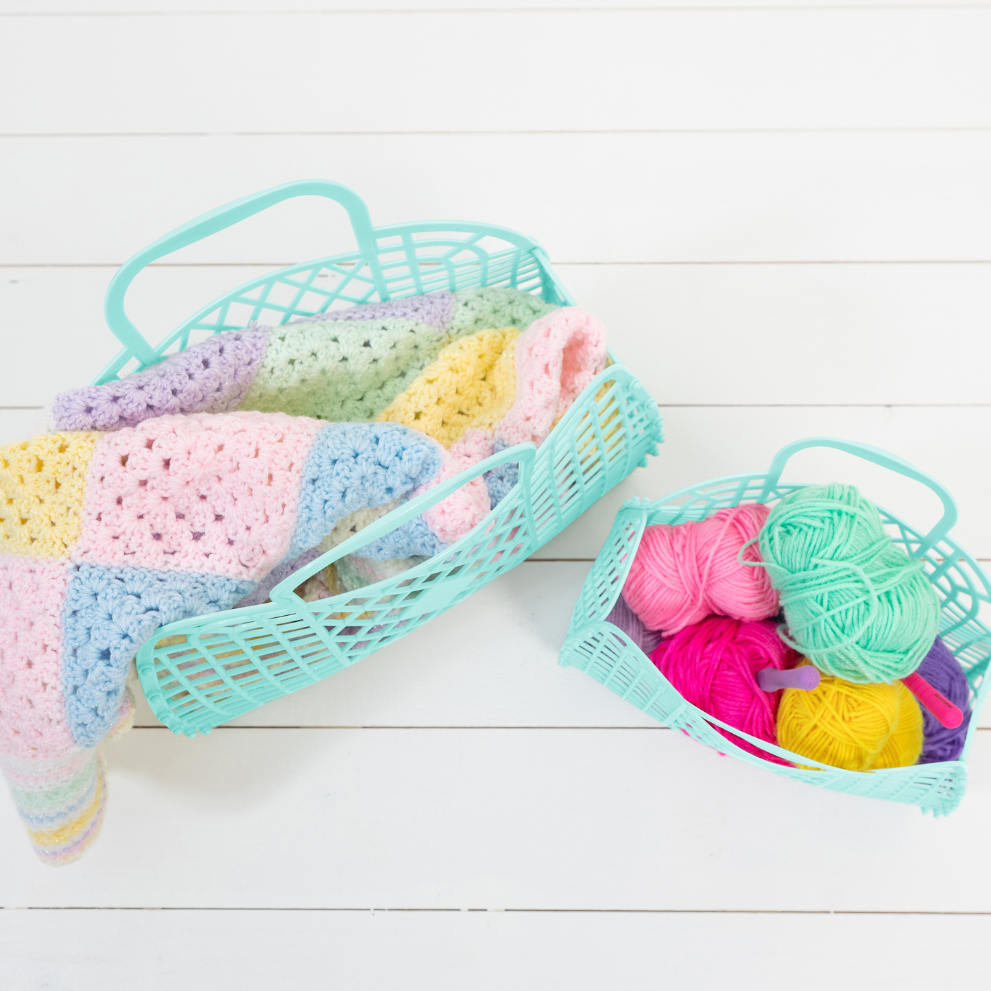 Retro Basket Jelly Bag - Large: Blue
