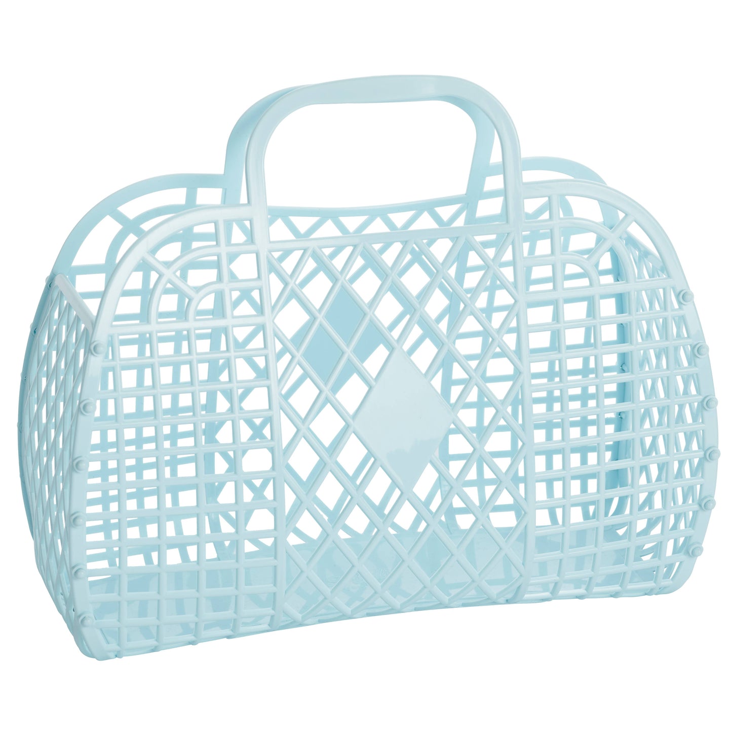 Retro Basket Jelly Bag - Large: Bubblegum Pink
