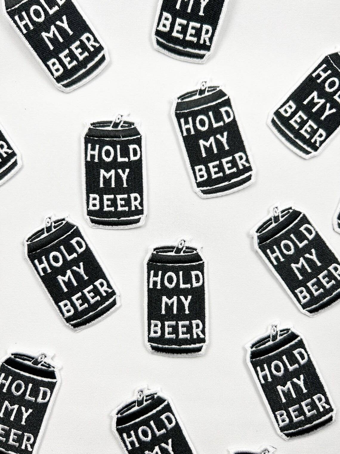 Hold My Beer Patch Embroidered Iron-On Patch Southern Outlaw