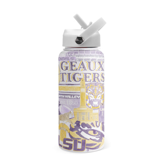 LSU 32 oz Insulated Water Bottle