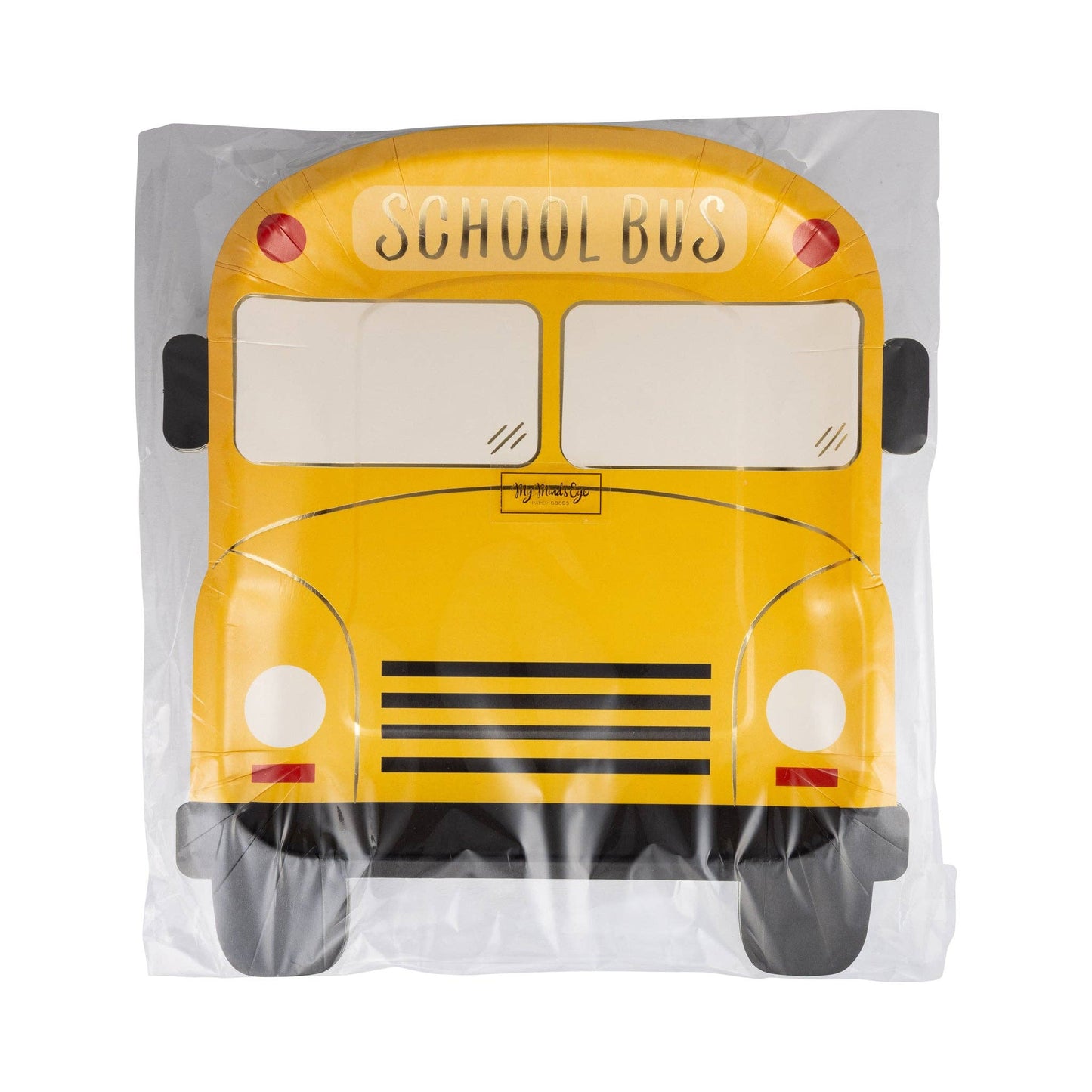 BTS1140 - School Bus Shaped Paper Plate